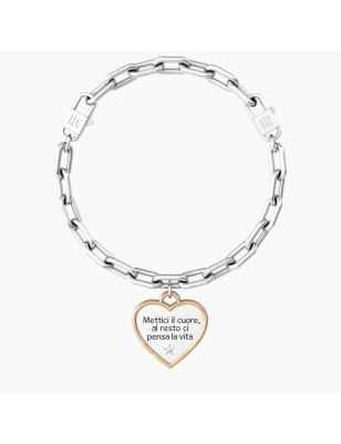 BRACCIALE CIONDOLO CUORE PASSIONE DONNA KIDULT 731946 KIDULT