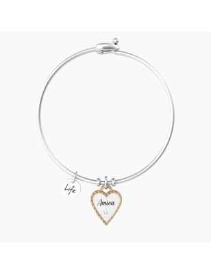 BRACCIALE CUORE AMICA SEI UNICA DONNA KIDULT LOVE