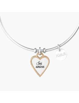 BRACCIALE CUORE AMICA SEI UNICA DONNA KIDULT LOVE 732027 KIDULT