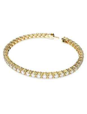 BRACCIALE TENNIS TAGLIO TONDO BIANCO DONNA SWAROVSKI  5657664 SWAROVSKI