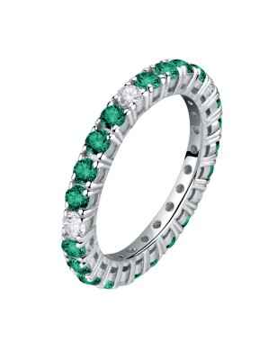 ANELLO TESORI ZIRCONI BIANCHI E VERDI M14 DONNA MORELLATO  SAIW171014 MORELLATO