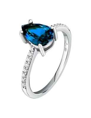 ANELLO TESORI ZIRCONE GOCCIA BLU MIS.14 DONNA MORELLATO  SAIW204014 MORELLATO