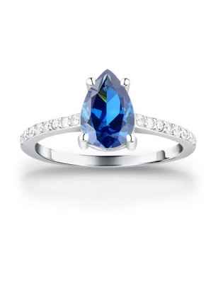 ANELLO TESORI ZIRCONE GOCCIA BLU MIS.14 DONNA MORELLATO  SAIW204014 MORELLATO