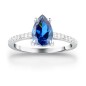 ANELLO TESORI ZIRCONE GOCCIA BLU MIS.14 DONNA MORELLATO 
