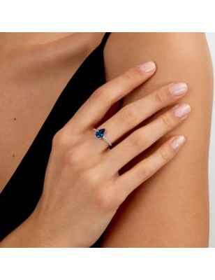 ANELLO TESORI ZIRCONE GOCCIA BLU MIS.18 DONNA MORELLATO  SAIW204018 MORELLATO