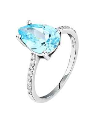 ANELLO TESORI ZIRCONE GOCCIA AZZURRO MIS.10 DONNA MORELLATO  SAIW205010 MORELLATO