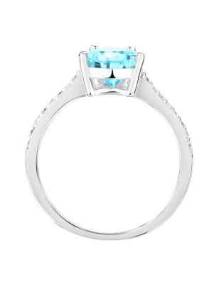 ANELLO TESORI ZIRCONE GOCCIA AZZURRO MIS.10 DONNA MORELLATO 