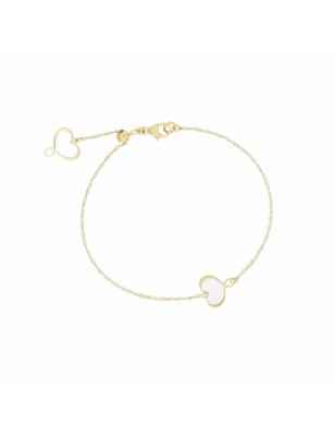 BRACCIALE CUORE BIANCO DONNA MAMAN ET SOPHIE LOGO BPMES0 MAMAN ET SOPHIE
