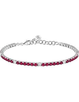 BRACCIALE TENNIS ZIRCONI ROSSI E BIANCHI DONNA MORELLATO  SAIW230 MORELLATO