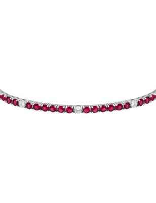BRACCIALE TENNIS ZIRCONI ROSSI E BIANCHI DONNA MORELLATO 