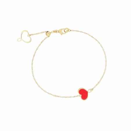 BRACCIALE CUORE ROSSO DONNA MAMAN ET SOPHIE LOGO BPMES1 MAMAN ET SOPHIE