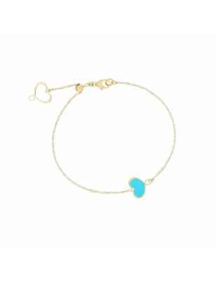 BRACCIALE CUORE AZZURRO MAMAN ET SOPHIE LOGO BPMES5 MAMAN ET SOPHIE