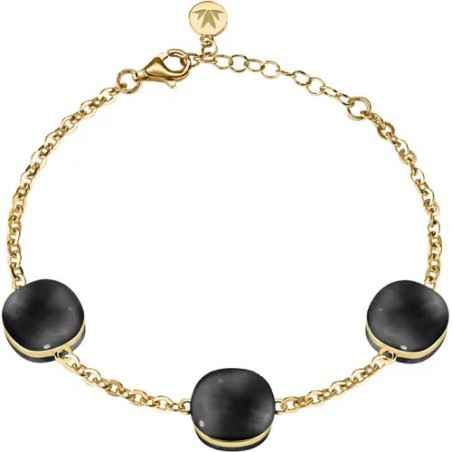 BRACCIALE GEMMA COLOR ORO E CAT EYE DONNA MORELLATO  sakk103 MORELLATO