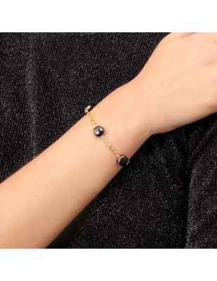 BRACCIALE GEMMA COLOR ORO E CAT EYE DONNA MORELLATO  sakk103 MORELLATO