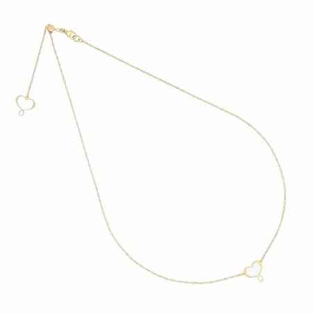 GIROCOLLO CUORE BIANCO DONNA MAMAN ET SOPHIE GHMES0 MAMAN ET SOPHIE