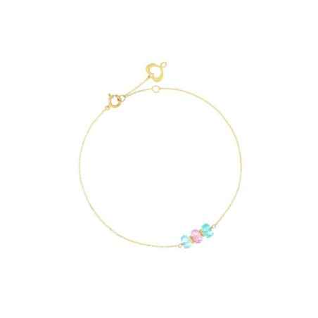 BRACCIALE 18KT APATITE E TOPAZIO ROSA MAMAN ET SOPHIE BRSSO2AP1TR MAMAN ET SOPHIE