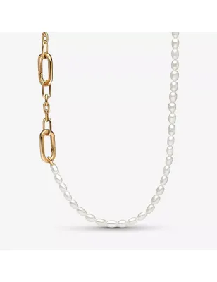 COLLANA MAGLIA LINK SMALL E PERLE DONNA PANDORA  362302C01-45 PANDORA