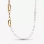 COLLANA MAGLIA LINK SMALL E PERLE DONNA PANDORA COLLANA MAGLIA LINK SMALL E PERLE DONNA PANDORA