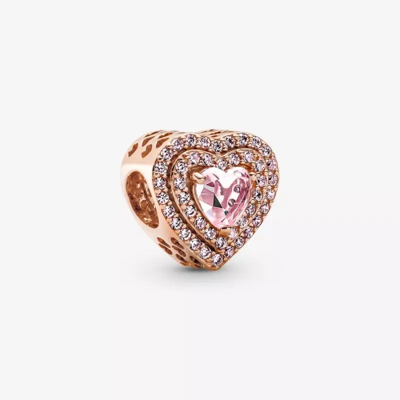 CHARM CUORE PIETRE ROSA PANDORA CHARM CUORE PIETRE ROSA PANDORA