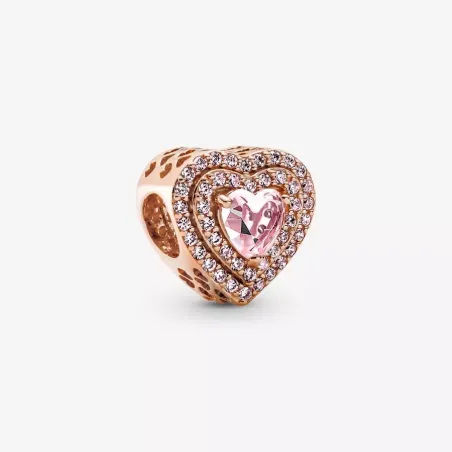 CHARM CUORE PIETRE ROSA PANDORA 789218C01 PANDORA