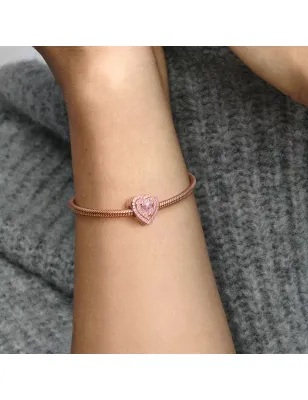 CHARM CUORE PIETRE ROSA PANDORA