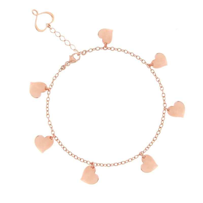 BRACCIALE CATENA CON 7 CUORI MAMAN ET SOPHIE