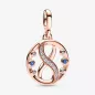 CHARM MEDALLION INFINITY 14KT ROSE GOLD PANDORA ME CHARM MEDALLION INFINITY 14KT ROSE GOLD PANDORA ME