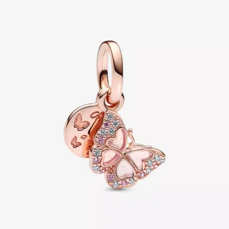 CHARM PENDENTE FARFALLA ROSA DONNA PANDORA  782555C01 PANDORA