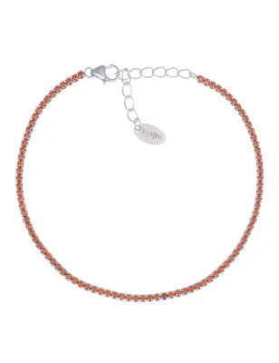 BRACCIALE TENNISMANIA ZIRCONI ARANCIONI DONNA AMEN  BT1BAR17 AMEN