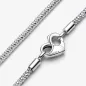 COLLANA MAGLIA GEOMETRICA CON CHIUSURA A CUORE PANDORA COLLANA MAGLIA GEOMETRICA CON CHIUSURA A CUORE PANDORA