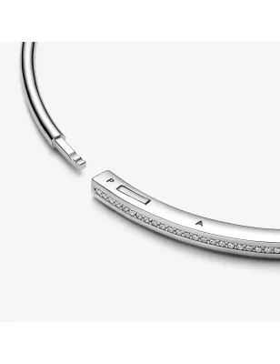 BRACCIALE RIGIDO SIGNATURE CON PAVE' DONNA PANDORA  592313C01-2 PANDORA