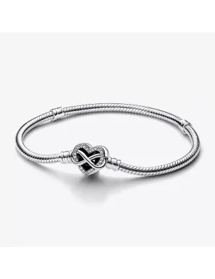 BRACCIALE CHIUSURA CUORE INFINITO CM.20 DONNA PANDORA  592645C01-20 PANDORA