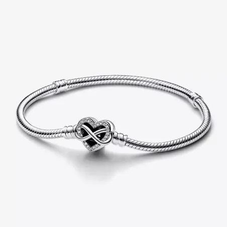 BRACCIALE CHIUSURA CUORE INFINITO CM.20 DONNA PANDORA  592645C01-20 PANDORA
