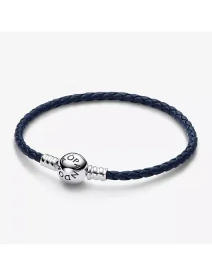 BRACCIALE IN PELLE BLU PANDORA  592790C01-S1 PANDORA