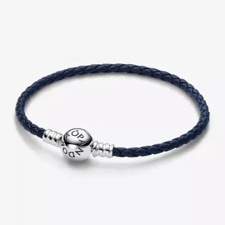 BRACCIALE IN PELLE BLU PANDORA  592790C01-S1 PANDORA