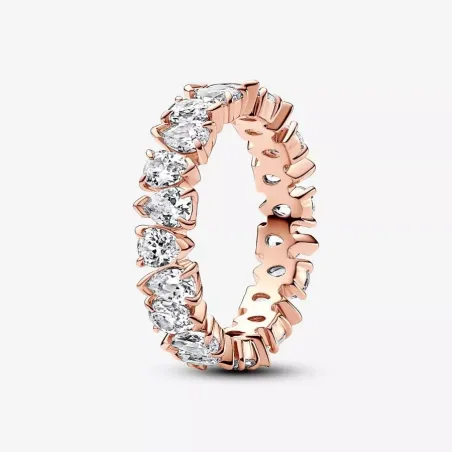ANELLO FASCIA GOCCE ASIMMETRICHE MIS.56 DONNA PANDORA  183021C01-56 PANDORA