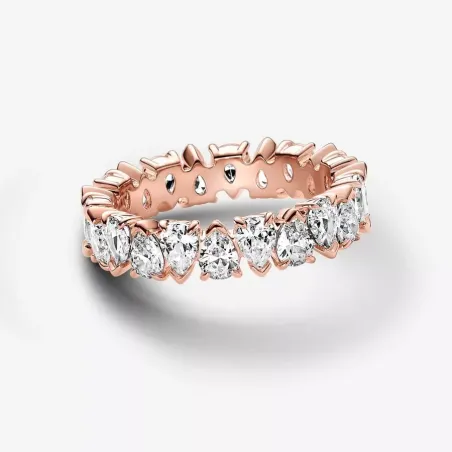 ANELLO FASCIA GOCCE ASIMMETRICHE MIS.56 DONNA PANDORA 