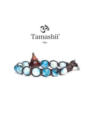 BRACCIALE BLUE ICE JADEITE TAMASHII 1 GIRO BHS900-310 TAMASHII