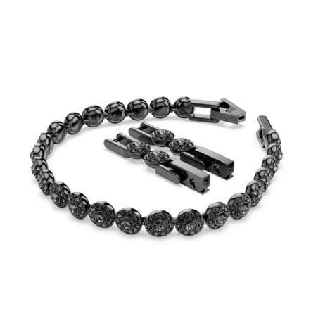 BRACCIALE UNA TENNIS PLACCATO RUTENIO MIS.M DONNA SWAROVSKI 