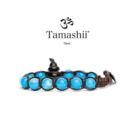 BRACCIALE AGATA TIBET SKY SHUNGITE TAMASHII 1 GIRO BHSS900-210 TAMASHII