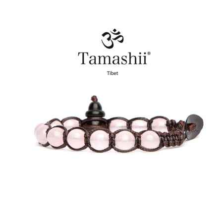BRACCIALE GIADA ROSA SHUNGITE TAMASHII 1 GIRO BHSS900-199 TAMASHII