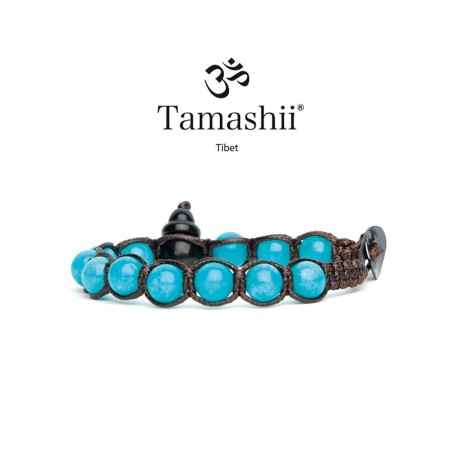 BRACCIALE GIADA VERDE ACQUA SHUNGITE TAMASHII 1 GIRO BHSS900-200 TAMASHII