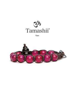 BRACCIALE AGATA ROSSA SHUNGITE TAMASHII 1 GIRO BHSS900-34 TAMASHII