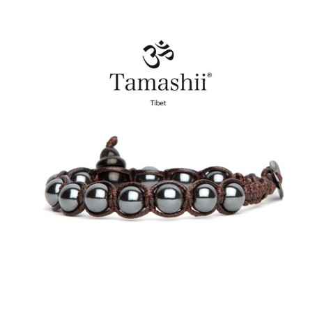 BRACCIALE EMATITE E SHUNGITE TAMASHII 1 GIRO BHSS900-22 TAMASHII