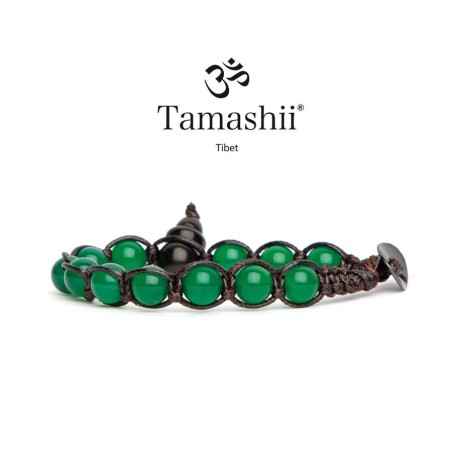 BRACCIALE AGATA VERDE SHUNGITE TAMASHII 1 GIRO BHSS900-12 TAMASHII