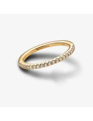 ANELLO PAVE' FASCIA SOTTILE PLACCATO ORO MIS.56 DONNA PANDORA  162999C01-56 PANDORA
