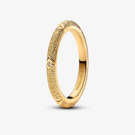 TEXTURE MARTELLATA E PIETRE PLACCATO ORO MIS.58 DONNA PANDORA  163322C01-58 PANDORA