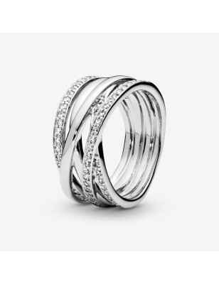 ANELLO FASCIA INTRECCIATA MIS.48 DONNA PANDORA  190919CZ-48 PANDORA