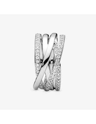 ANELLO FASCIA INTRECCIATA MIS.48 DONNA PANDORA  190919CZ-48 PANDORA