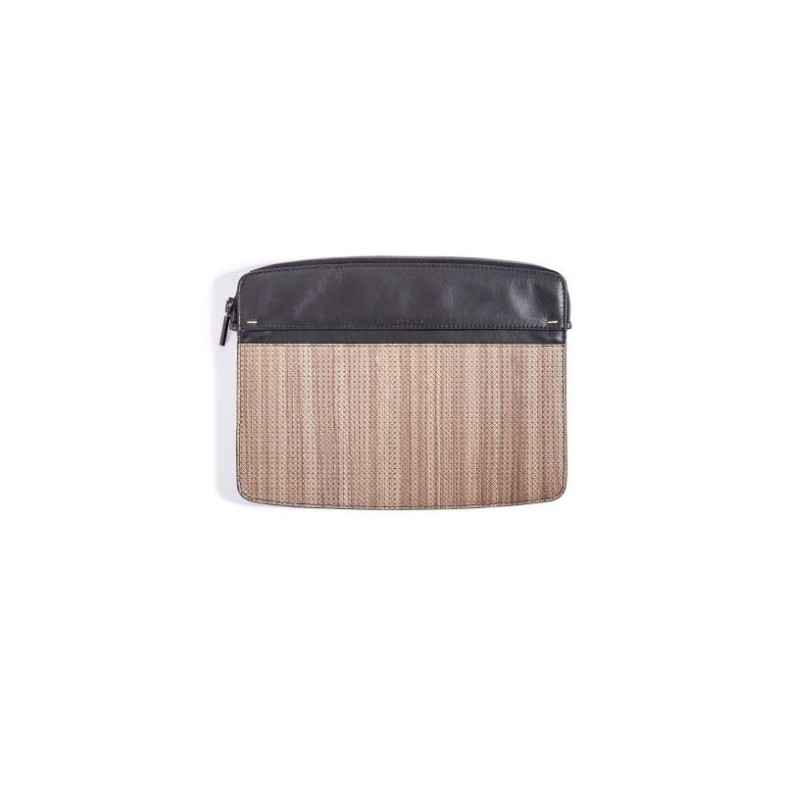 PORTA IPAD NOCE E PELLE UOMO PININFARINA